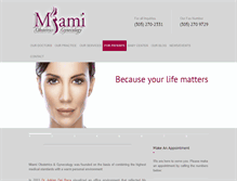 Tablet Screenshot of miami-obgyn.com